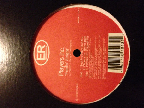 Players Inc. (2) : Feelin' Alright (12")