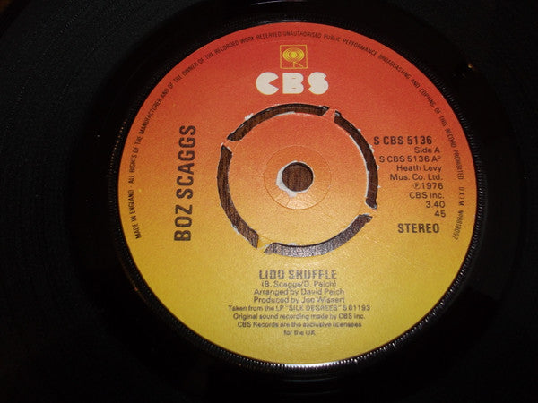 Boz Scaggs : Lido Shuffle (7", Single)