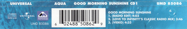 Aqua : Good Morning Sunshine (CD, Single, Enh, CD1)