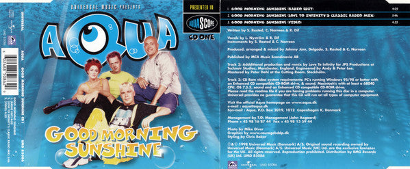 Aqua : Good Morning Sunshine (CD, Single, Enh, CD1)