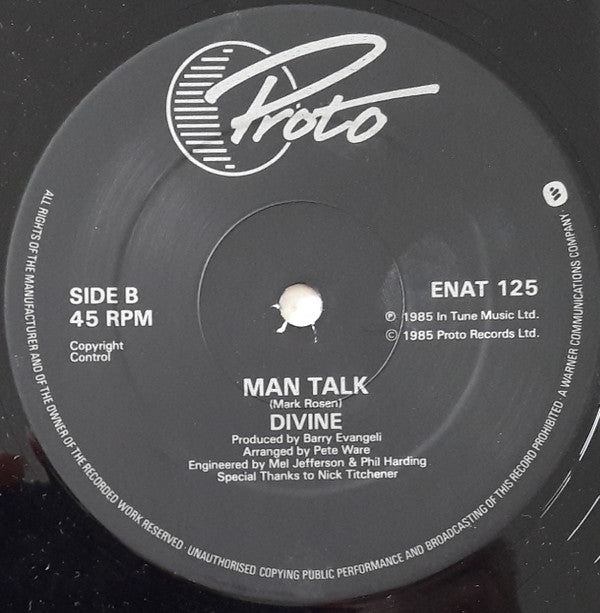 Divine : Walk Like A Man (12", Single + 12", S/Sided)