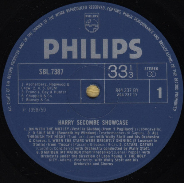 Harry Secombe : Showcase (LP)