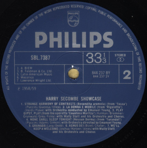 Harry Secombe : Showcase (LP)