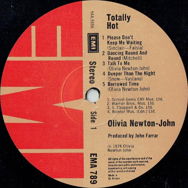 Olivia Newton-John : Totally Hot (LP, Album)