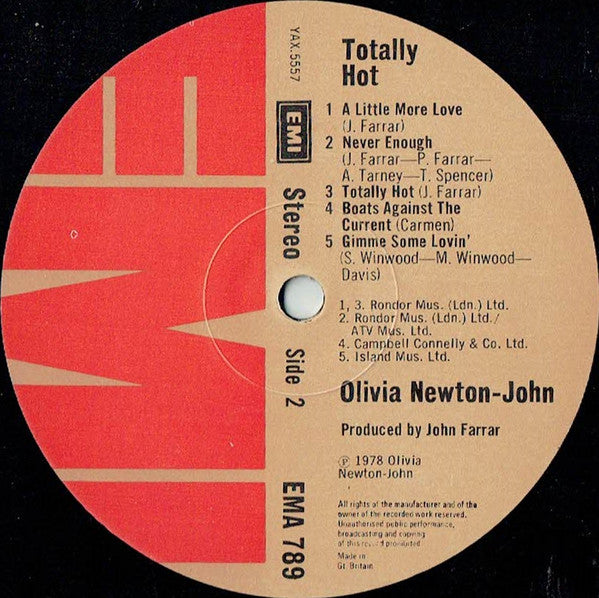 Olivia Newton-John : Totally Hot (LP, Album)