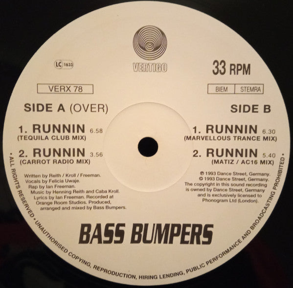 Bass Bumpers : Runnin' (12")