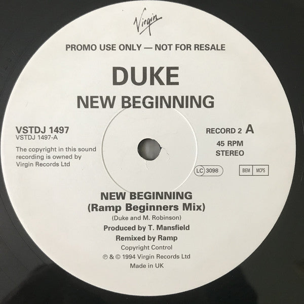 Duke : New Beginning The Ramp Remixes (2x12", Single, Promo)