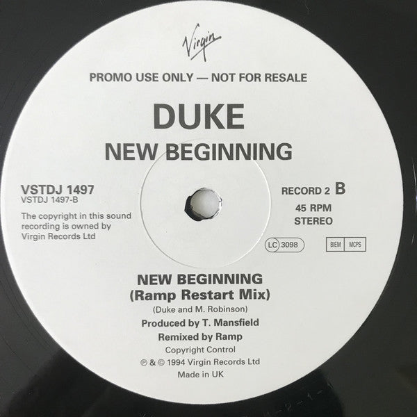 Duke : New Beginning The Ramp Remixes (2x12", Single, Promo)