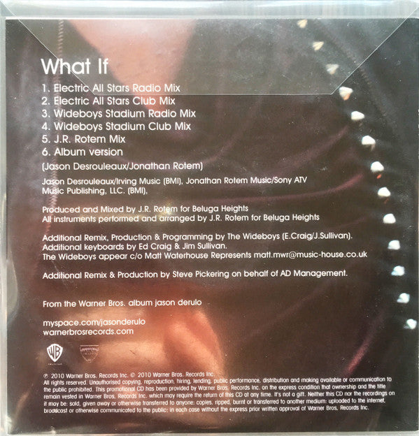 Jason Derulo : What If (CDr, Promo)