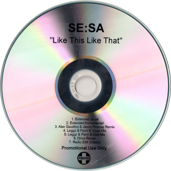 Se:Sa : Like This Like That (CDr, Single, Promo)