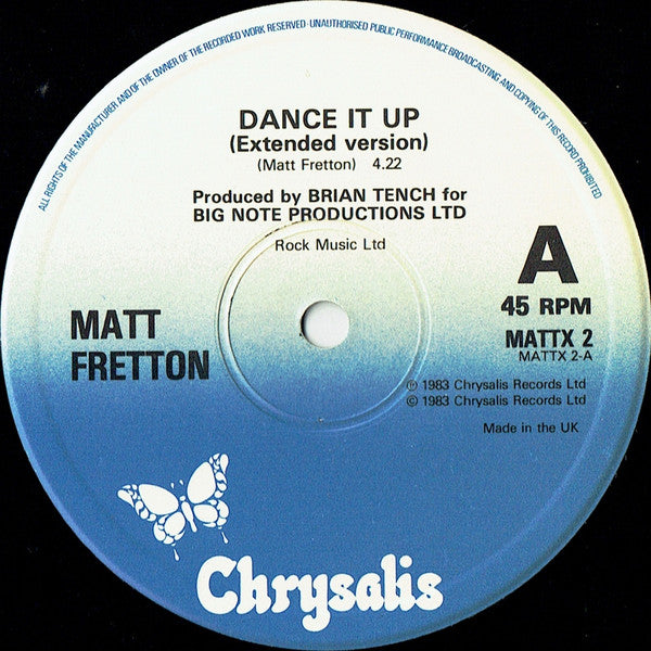 Matt Fretton : Dance It Up (12", Single)