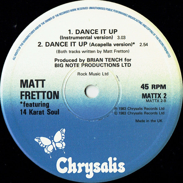 Matt Fretton : Dance It Up (12", Single)