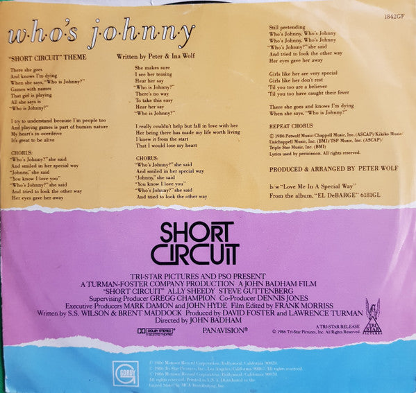 El DeBarge : Who's Johnny (7", Single)