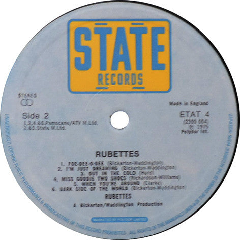 The Rubettes : Rubettes (LP, Album)
