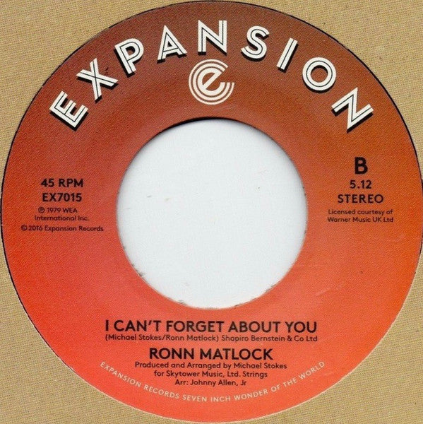 Ronn Matlock : You Got The Best Of Me (7", Single)