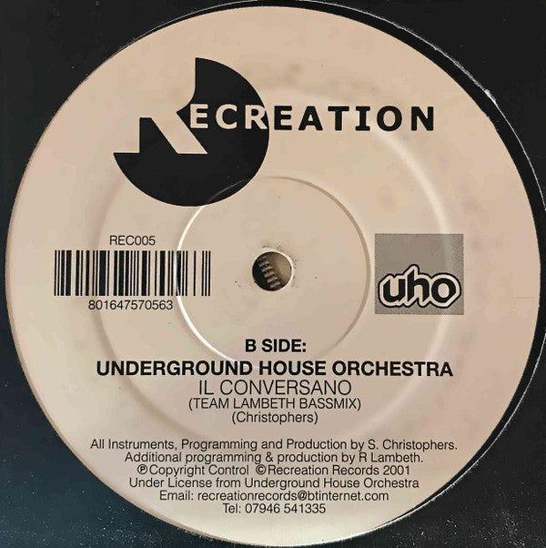 Underground House Orchestra : Simple Things / Il Conversano (12")