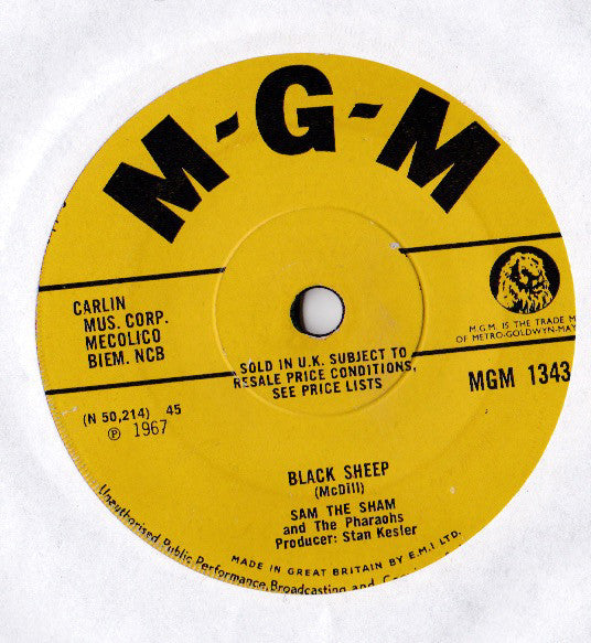 Sam The Sham & The Pharaohs : Black Sheep (7", Single)