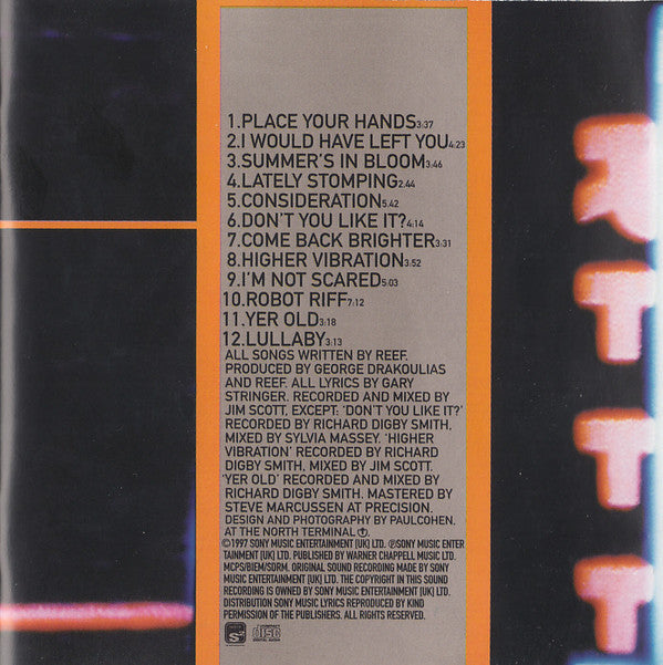 Reef : Glow (CD, Album, RP)