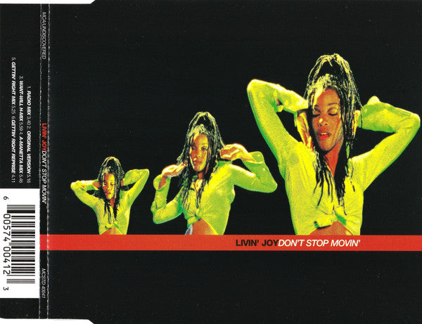 Livin' Joy : Don't Stop Movin' (CD, Single)