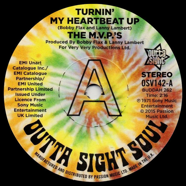 The M.V.P.'s : Turnin' My Heartbeat Up (7", Promo, RE, Sol)