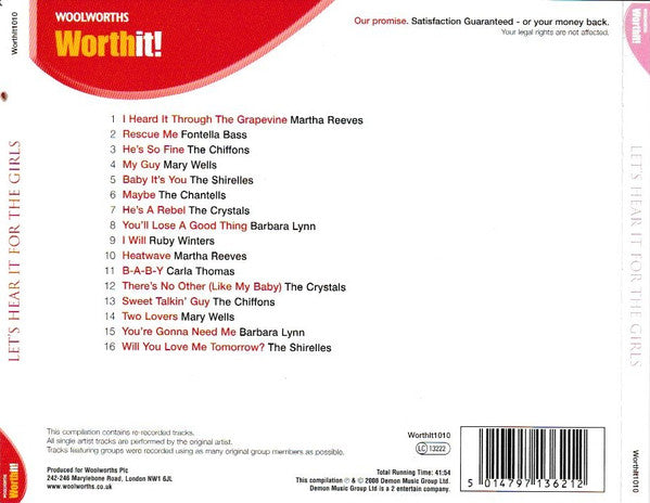 Various : Let’s Hear It For The Girls (CD, Comp)