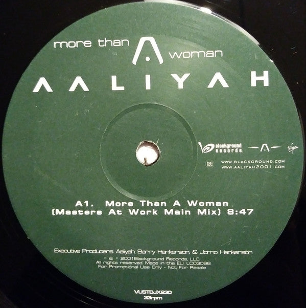 Aaliyah : More Than A Woman (Masters At Work Remixes) (2x12", Ltd, Promo)