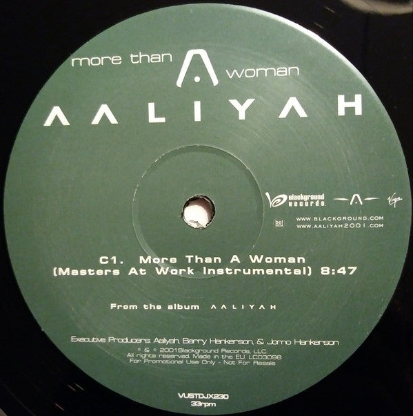 Aaliyah : More Than A Woman (Masters At Work Remixes) (2x12", Ltd, Promo)