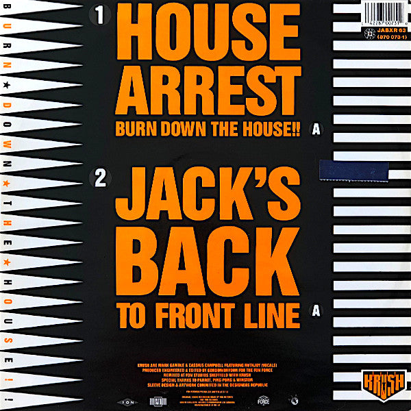 Krush : House Arrest (Burn Down The House!!) (12", Single)