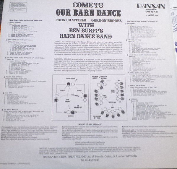 John Chatfield, Gordon Brooks With Ben Burpp's Barn Dance Band : Come To Our Barn Dance (LP, Album)