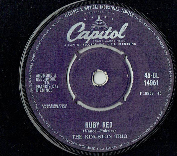 Kingston Trio : Tom Dooley (7", Single)