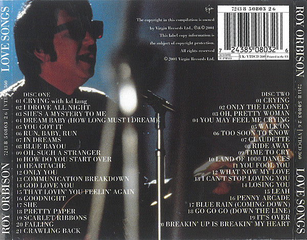 Roy Orbison : Love Songs (2xCD, Comp)