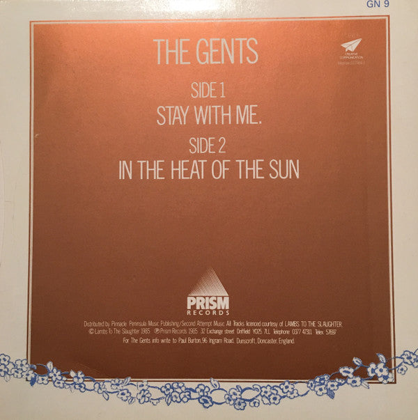 The Gents : Stay With Me (7")