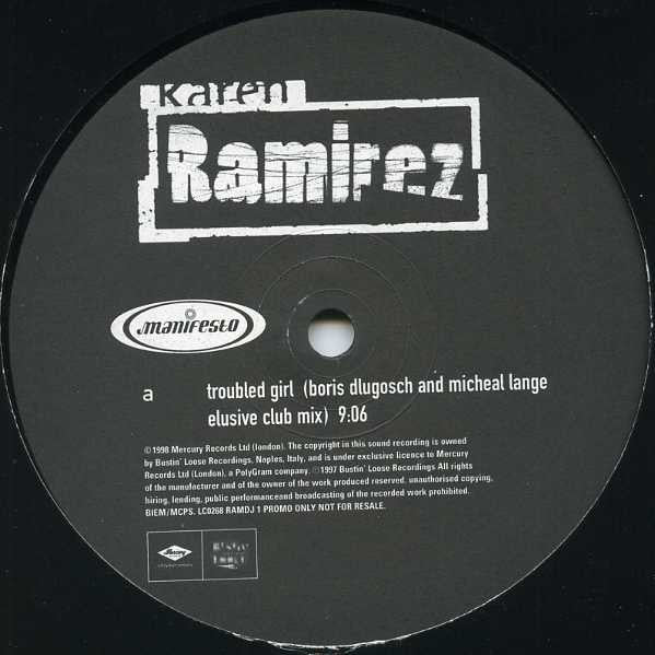 Karen Ramirez : Troubled Girl (2x12", Single, Promo)