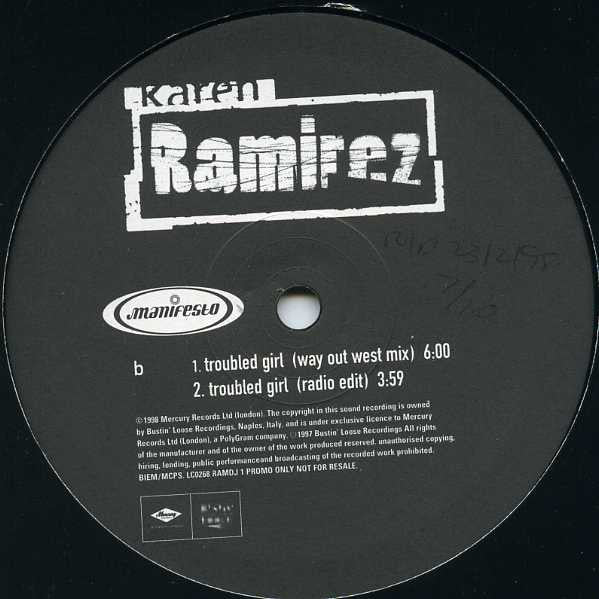 Karen Ramirez : Troubled Girl (2x12", Single, Promo)