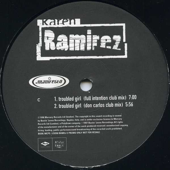 Karen Ramirez : Troubled Girl (2x12", Single, Promo)