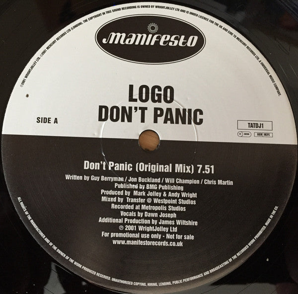 Logo (4) : Don't Panic (2x12", Promo)