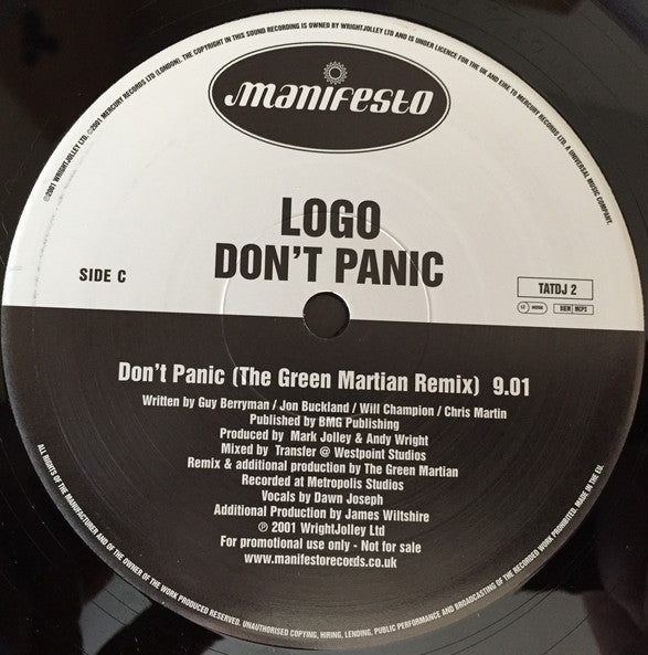 Logo (4) : Don't Panic (2x12", Promo)