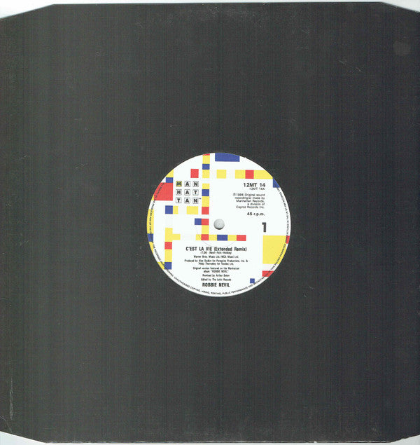 Robbie Nevil : C'Est La Vie (12", Die)