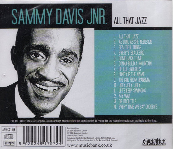 Sammy Davis Jr. : All That Jazz (CD, Comp)