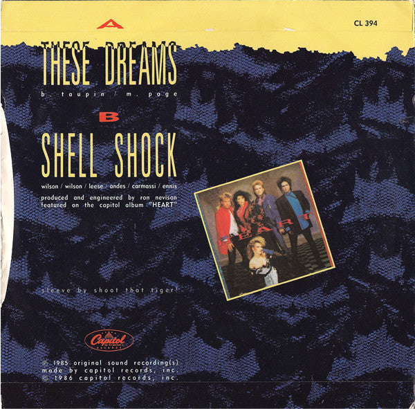 Heart : These Dreams (7", Single)
