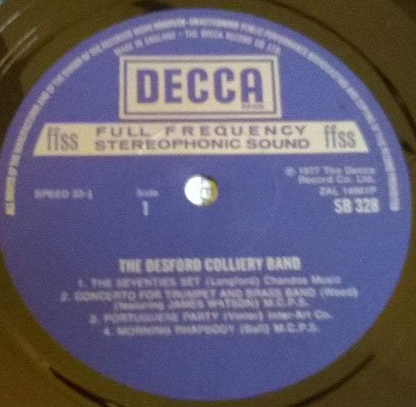 The Desford Colliery Band : The Desford Colliery Band (LP, Album)