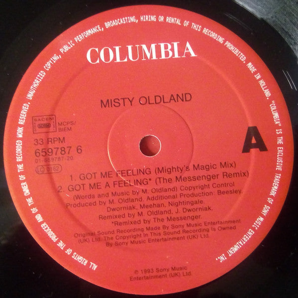 Misty Oldland : Got Me A Feeling (12")