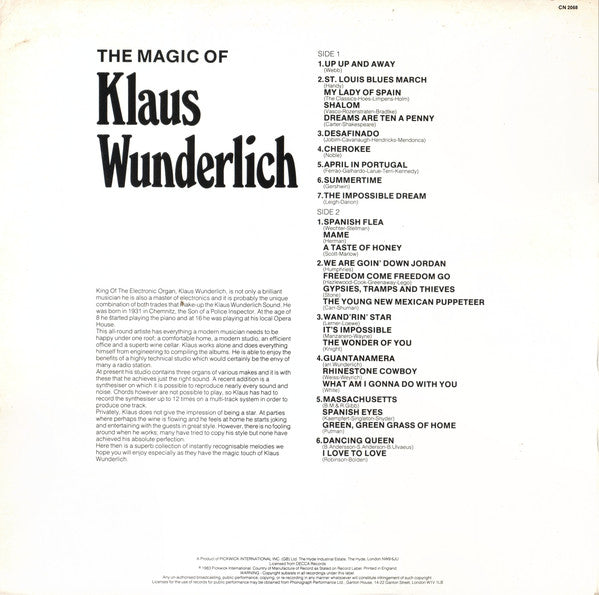 Klaus Wunderlich : The Magic Of Klaus Wunderlich (LP, Comp)