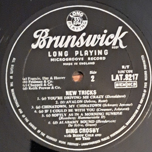 Bing Crosby With The Buddy Cole Trio : New Tricks . . . (LP, Album, Mono)