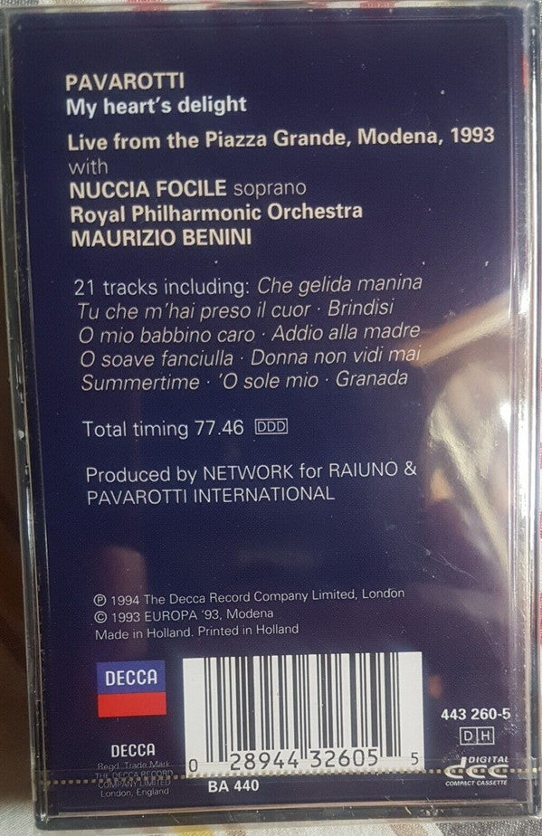 Luciano Pavarotti, Nuccia Focile : My Heart's Delight (DCC, Album)