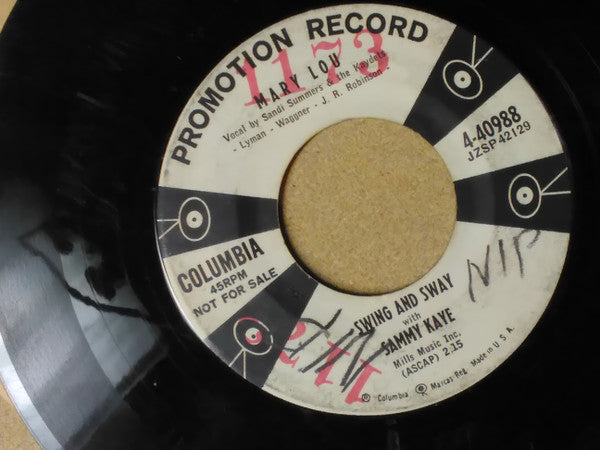 Swing And Sway With Sammy Kaye : Mary Lou (7", Single, Promo)