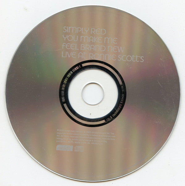 Simply Red : You Make Me Feel Brand New (Live At Ronnie Scott's) (CD, Single, CD2)