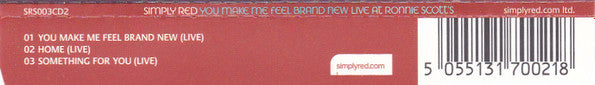 Simply Red : You Make Me Feel Brand New (Live At Ronnie Scott's) (CD, Single, CD2)