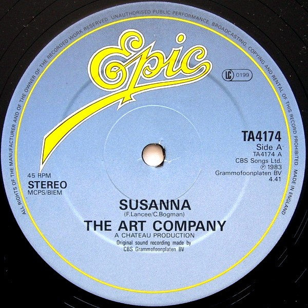 The Art Company : Susanna (12", Single)