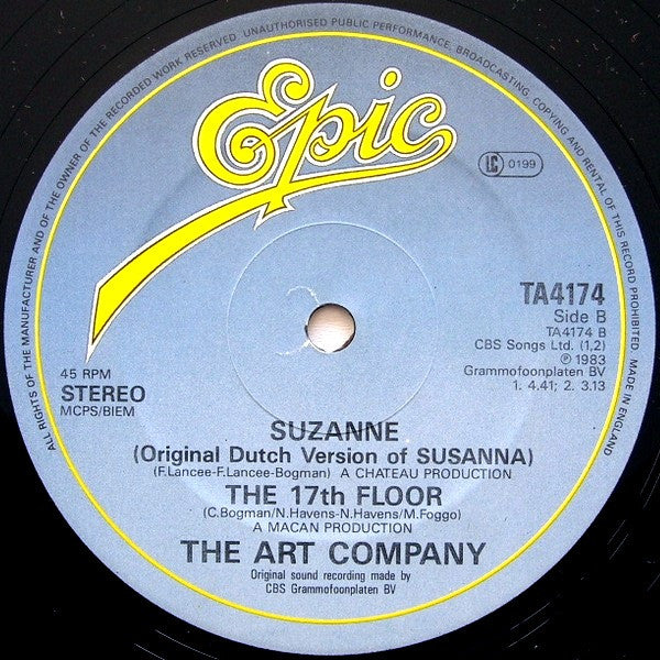 The Art Company : Susanna (12", Single)